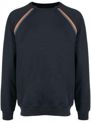 Paul Smith Signature Stripe cotton-blend sweatshirt - Blue