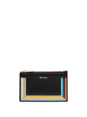 Paul Smith Signature Stripe leather wallet - Black