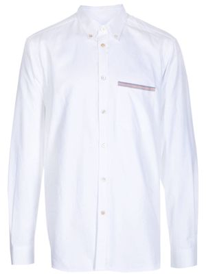 Paul Smith signature-stripe oxford shirt - White