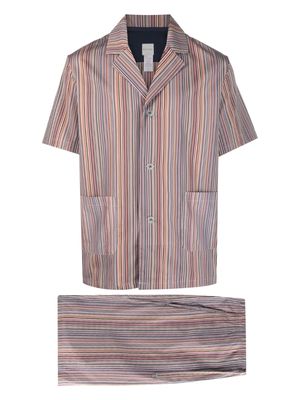 Paul Smith Signature Stripe short pyjama set - Pink