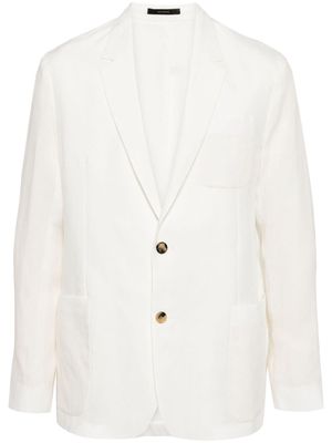 Paul Smith single-breasted linen blazer - White