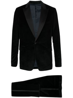 Paul Smith single-breasted velvet suit - Black
