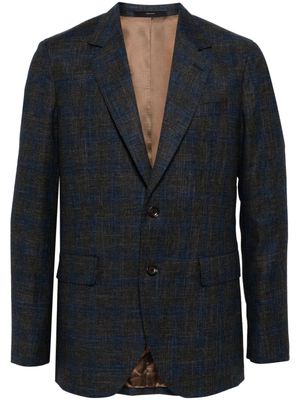Paul Smith single-breasted wool-blend blazer - Blue