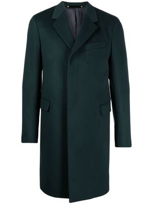 Paul Smith single-breasted wool-cashmere blend coat - Green