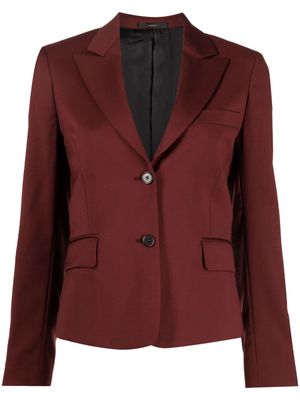Paul Smith single-breasted wool jacket - Red