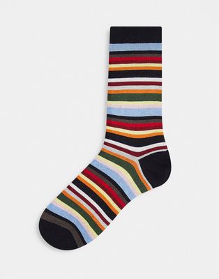 Paul Smith socks with multi stripes