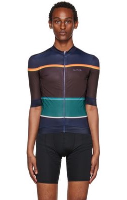 Paul Smith SSENSE Exclusive Brown & Navy Race Fit Cycling T-Shirt