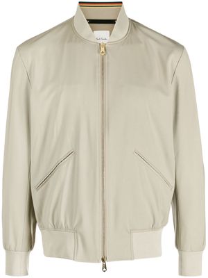 Paul Smith Storm System wool bomber jacket - Neutrals