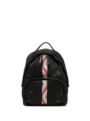 Paul Smith stripe-detail backpack - Black