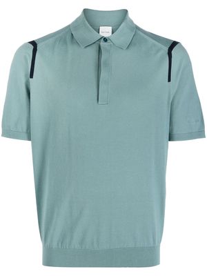 Paul Smith stripe-detail cotton polo shirt - Green