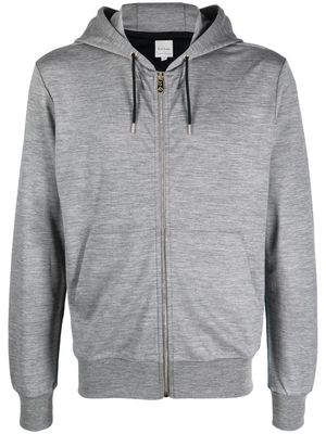 Paul Smith stripe-detail hooded jacket - Grey