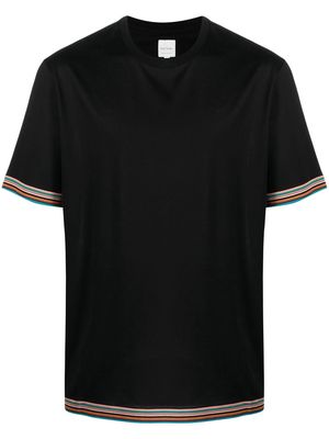 Paul Smith stripe-detail short-sleeve T-shirt - Black