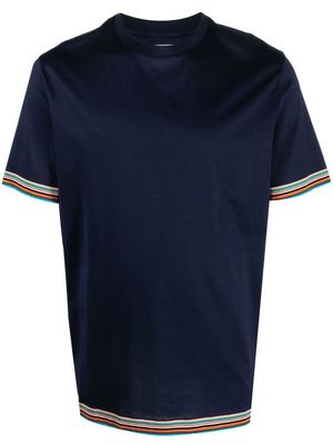 Paul Smith stripe-detail short-sleeve T-shirt - Blue