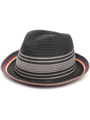 Paul Smith stripe-detail sun hat - Black