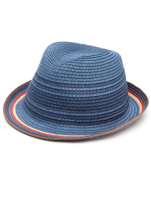 Paul Smith stripe-detail sun hat - Blue