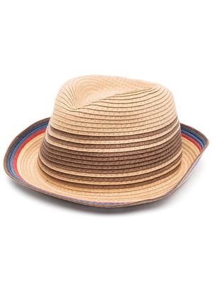 Paul Smith stripe-detail sun hat - Neutrals