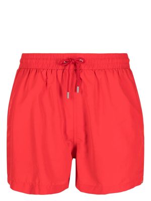 Paul Smith stripe-detail swim shorts - Red