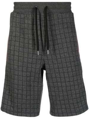 Paul Smith stripe-detail track shorts - Grey