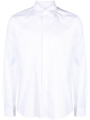 Paul Smith stripe-detailed cotton shirt - White