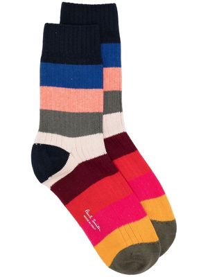 Paul Smith stripe-print ankle socks - Multicolour