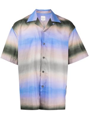 Paul Smith stripe-print short-sleeved shirt - Multicolour