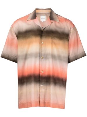 Paul Smith stripe-print short-sleeved shirt - Pink