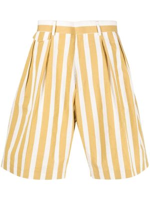Paul Smith stripe-print shorts - Yellow