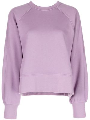 Paul Smith stripe-tab organic cotton sweatshirt - Purple