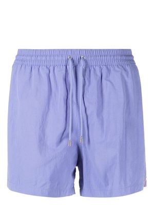Paul Smith stripe-trim swim shorts - Purple