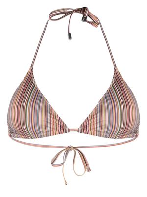 Paul Smith striped bikini top - Yellow