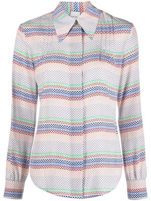 Paul Smith striped button-down shirt - Brown