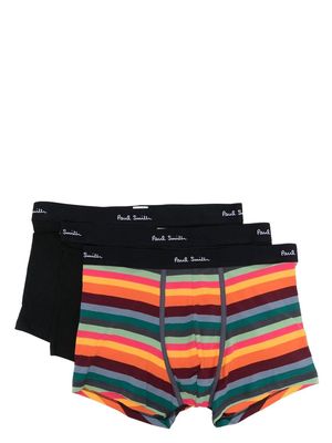Paul Smith striped cotton boxer shorts - Black