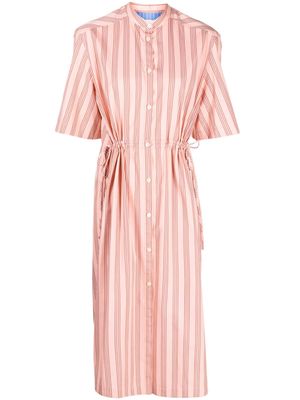 Paul Smith striped cotton midi shirt dress - Pink