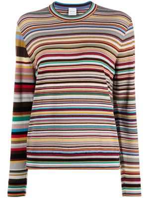 Paul Smith striped-knit jumper - Brown