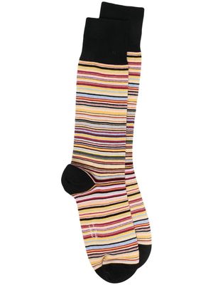 Paul Smith striped knitted socks - Yellow