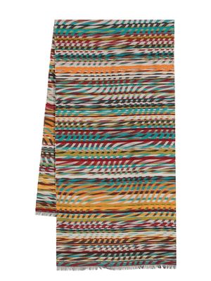 Paul Smith striped lightweight scarf - Multicolour