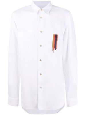 Paul Smith striped linen shirt - White