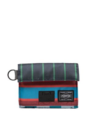 Paul Smith striped logo-patch wallet - Red
