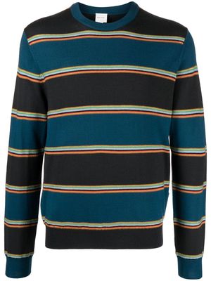 Paul Smith striped merino-knit jumper - Blue