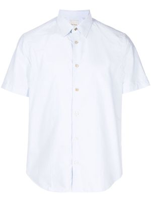 Paul Smith striped short-sleeve cotton shirt - Blue