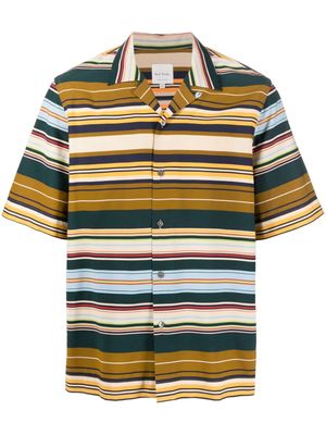 Paul Smith striped short-sleeve shirt - Brown