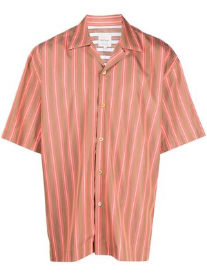 Paul Smith striped short-sleeve shirt - Red