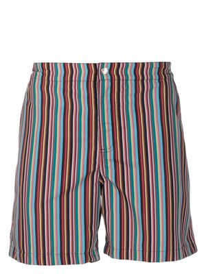 Paul Smith striped swim shorts - Blue