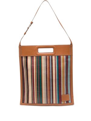 Paul Smith striped tote bag - Brown