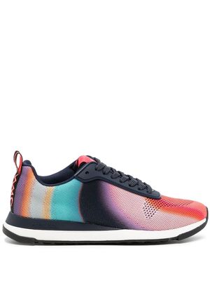 Paul Smith Swirl colour-block knit trainers - Red