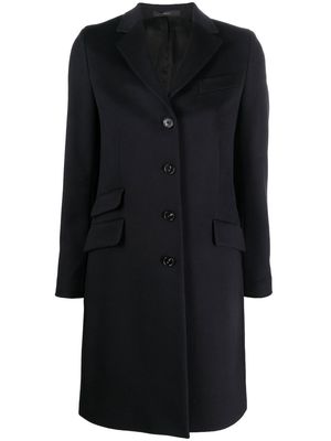 Paul Smith tailored-cut single-breasted coat - Blue