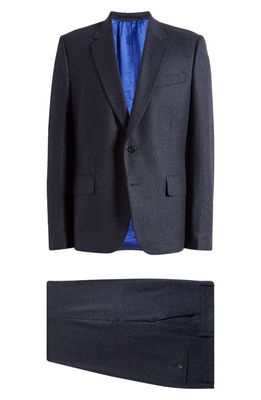 Paul Smith Tailored Fit Two-Button Wool Blend Suit in Navy