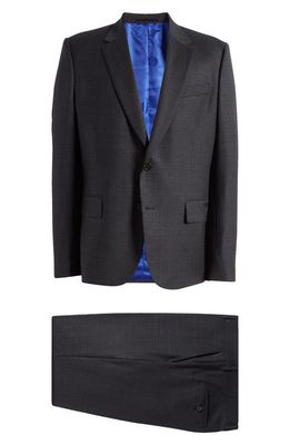 Paul Smith Tailored Fit Two-Button Wool Suit in Black
