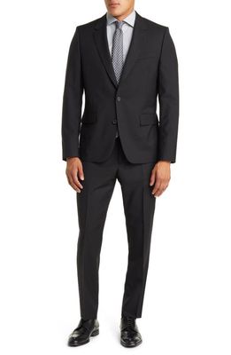 Paul Smith Tailored Fit Wool & Mohair Suit in Blacks