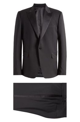 Paul Smith Tailored Fit Wool & Mohair Tuxedo in Blacks